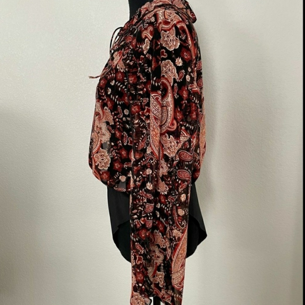 Zara Printed Ruffled Body Suit NWT - Picture 4 of 8